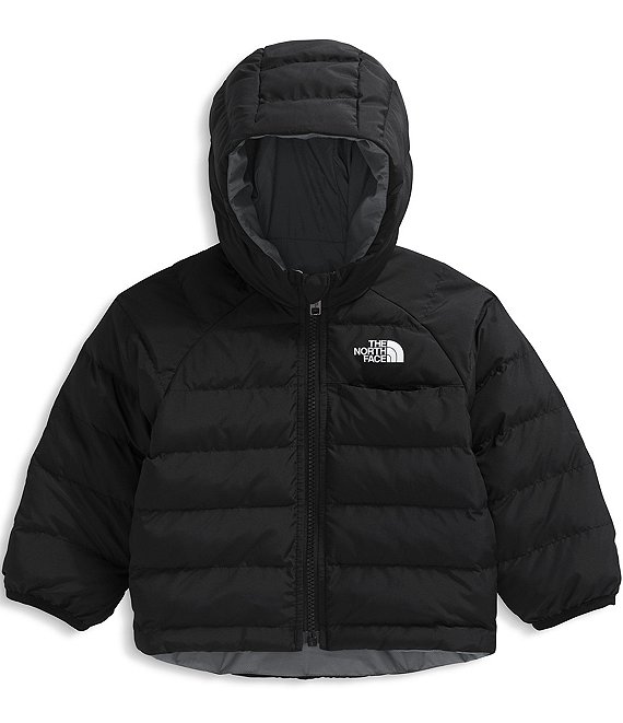 The North Face Baby Reversible Perrito Hooded Jacket, TNF Black/Smoked Pearl - Image 1
