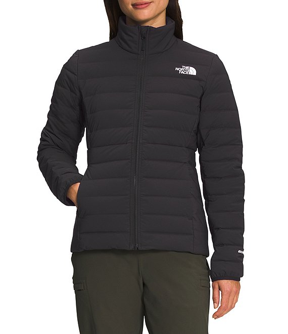 Color:TNF Black - Image 1 - Belleview Stretch Recycled Goose Down Full Zip Insulated Puffer Jacket