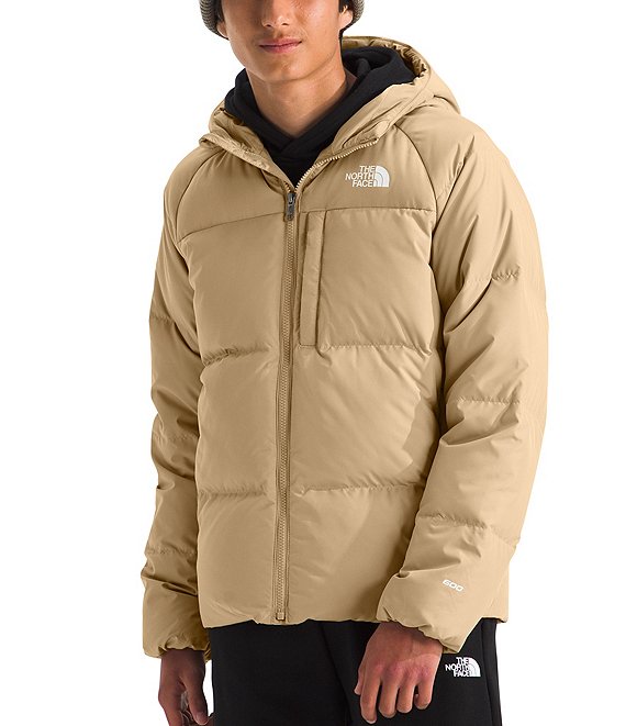 Khaki north face puffer online