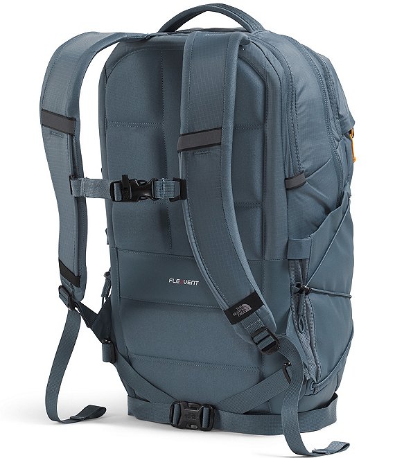 The North Face Borealis Backpack: Granite Grey/Dust Orange