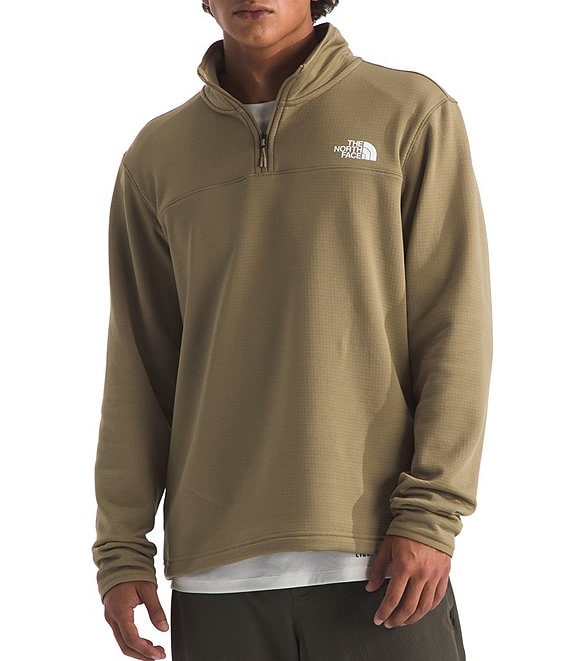 The North Face Cedar Trail Grid Long Sleeve 1/4 Zip Fleece Pullover