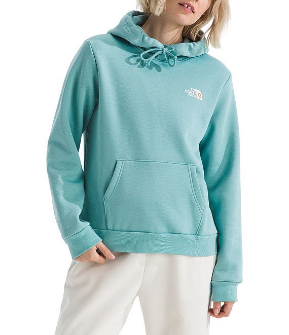 The North Face Evolution Floral Cloud Graphic Pullover Hoodie, Blue Eclipse - Image 1