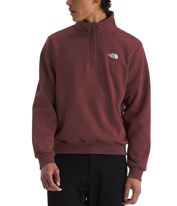 The North Face Evolution Long Sleeve Embroidered Logo Pullover, Sumac - Image 1