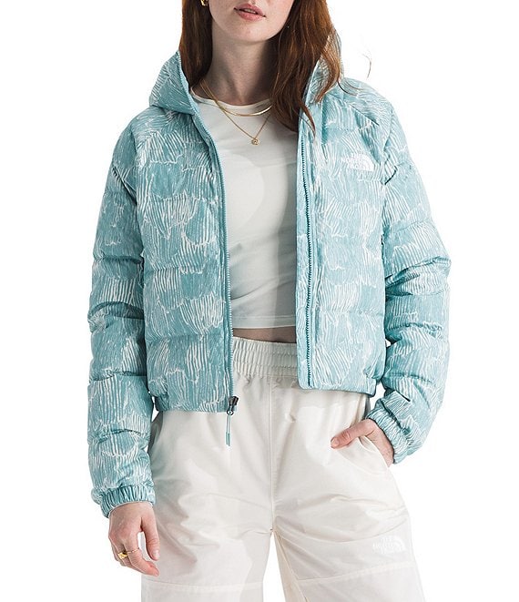 The North Face Hydrenalite Down Hoodie Zip Front Puffer Jacket, Blue Eclipse Regenerative Ink - Image 1