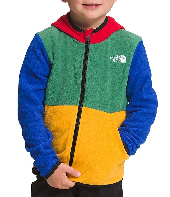 Color:Deep Grass Green - Image 1 - Little Boys 2T-7 Glacier Long-Sleeve Color Block Hoodie Jacket