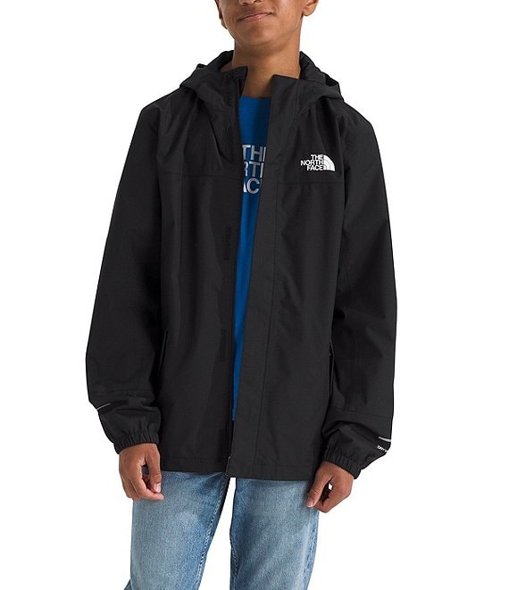 The North Face Big Boys Long-Sleeve Hooded Solid Anatora Rain Jacket, TNF Black - Image 1