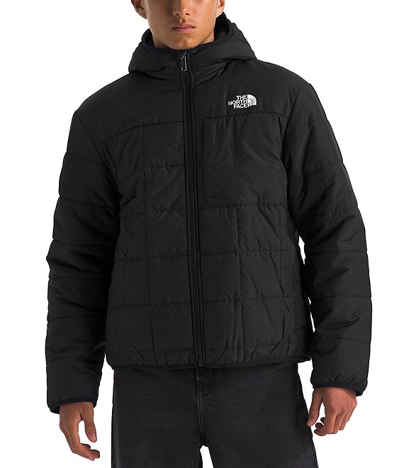 The North Face Boys Reversible Shasta Full Zip Hooded Jacket TNF Black M