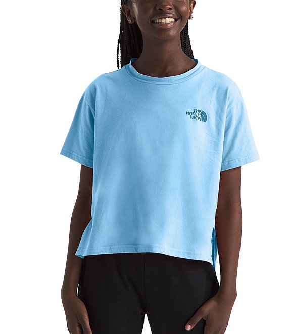 The North Face Little Big Girls 6 20 Short Sleeve Simple Logo T Shirt Dillard s