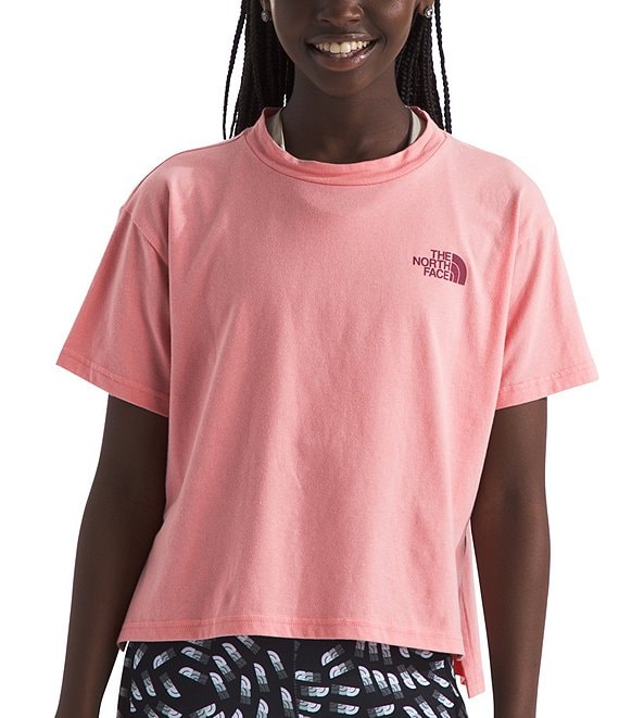 The North Face Little Big Girls 6 20 Short Sleeve Simple Logo T Shirt Dillard s