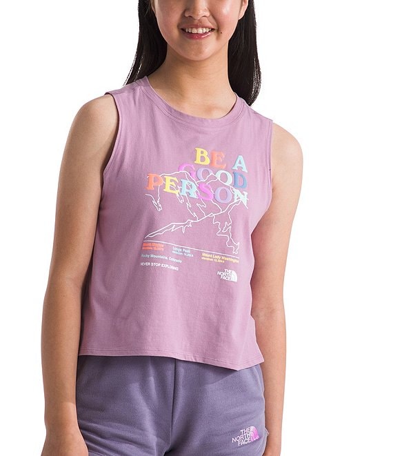 The North Face Little Big Girls 6 16 Sleeveless Be A Good Person Tie Tank