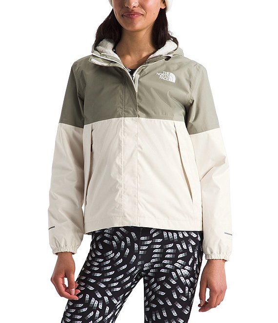 North face rain jacket with fleece lining best sale