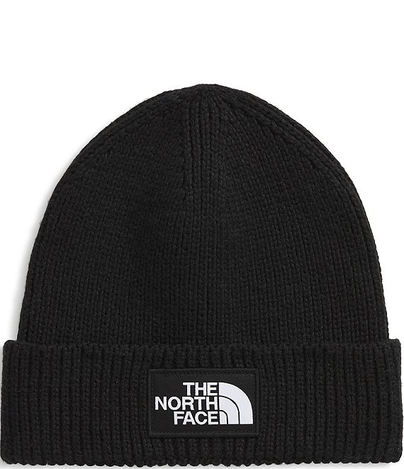 The North Face Logo Boxed Cuffed Beanie, TNF Black - Image 1