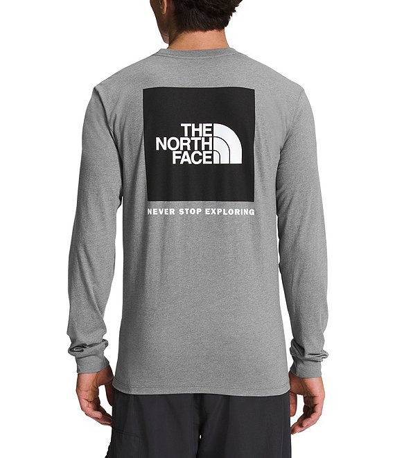 The North Face Long Sleeve Boxed Logo Heathered T-Shirt | Dillard's