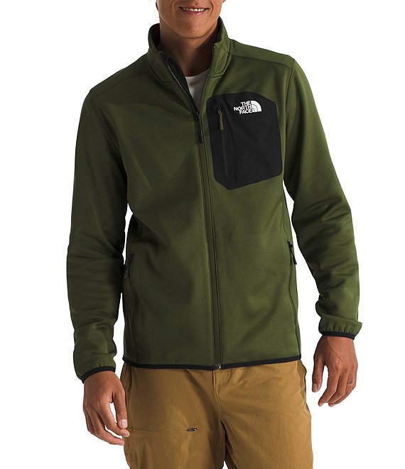 The North Face Long Sleeve Crest Contrast-Pocket Full-Zip Jacket