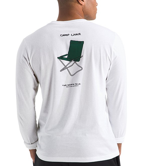 The North Face Long Sleeve Evolution Sketch Graphic T-Shirt, TNF White - Image 1