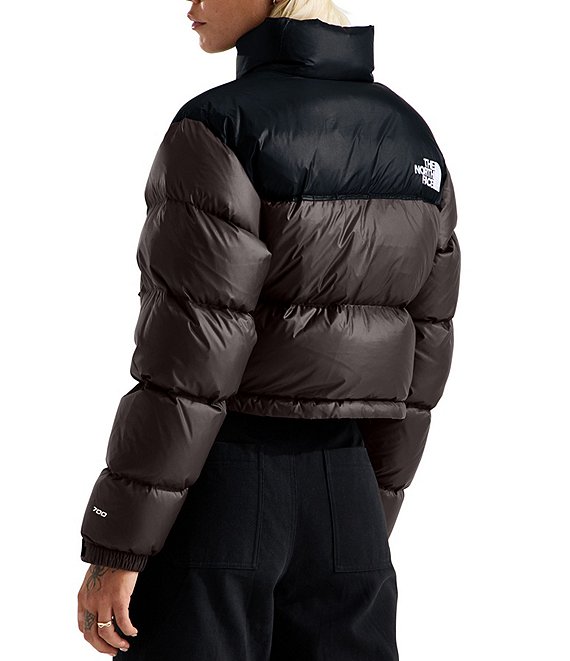 The North Face Nuptse Short Boxy Zip Front Down Puffer Jacket