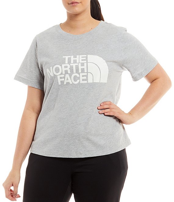 The North Face Plus Size Crew Neck Short Sleeve Half Dome Cotton Tee