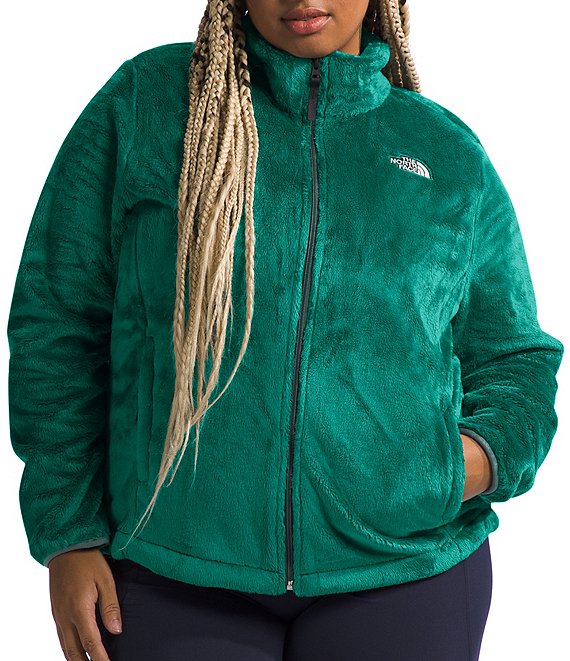 North face fleece jacket women's plus size online