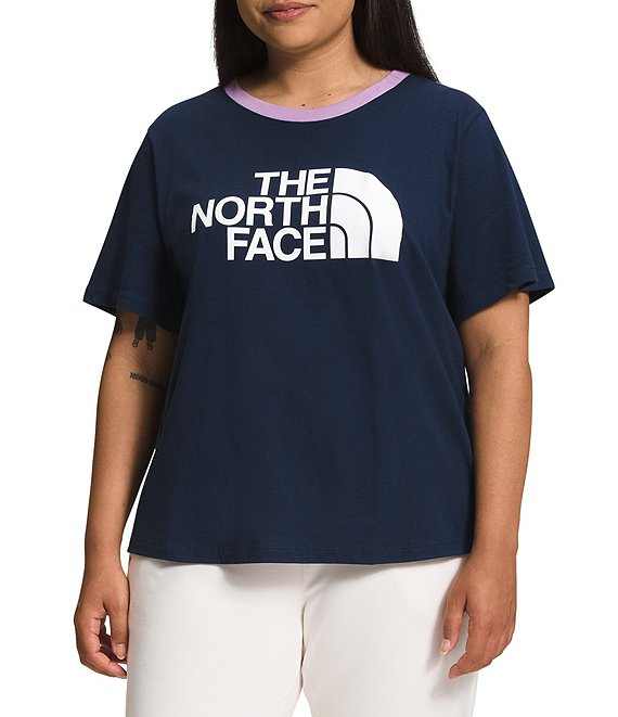 The North Face Plus Size Short Sleeve Color Blocked Half Dome Tee