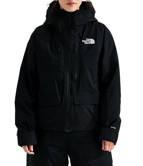 The North Face Powstar Attached Adjustable Hooded Chin Guard Zip Front Jacket