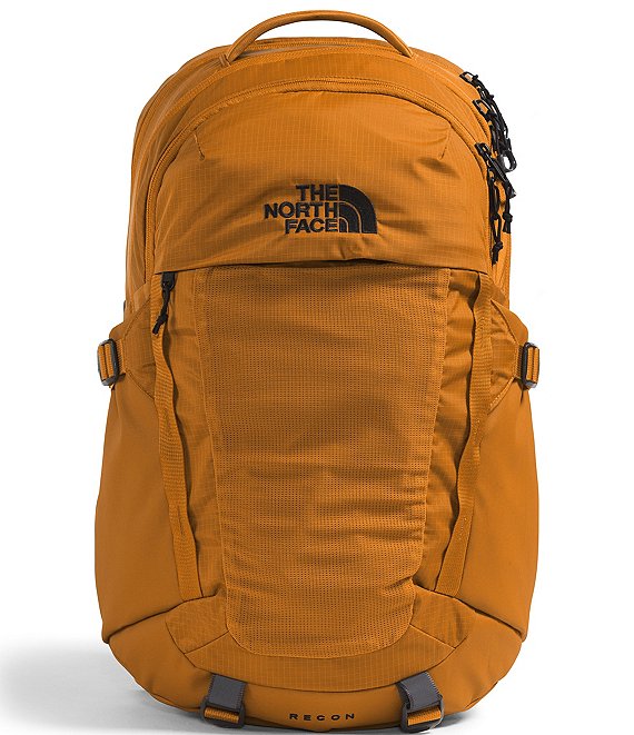 North Face Recon Travel School Laptop Carry Hiking Trail Backpack Creme Orange Recon Backpack | The North Face main image 2