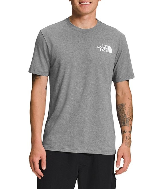 Mens grey north face best sale t shirt