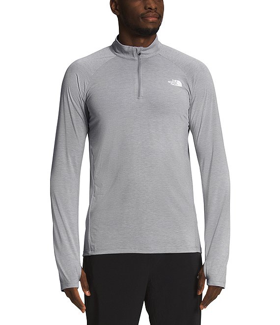 Color:Meld Grey Heather - Image 1 - Wander Heathered 1/4-Zip Pullover