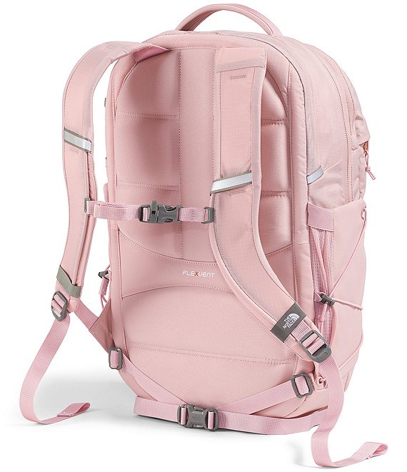 The North Face Women's Borealis Luxe Backpack: Metal Pink/Burnt Coral Metallic