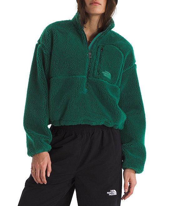 The North Face Extreme Fleece Pile Stand Collar Pullover, Hunter Green - Image 1