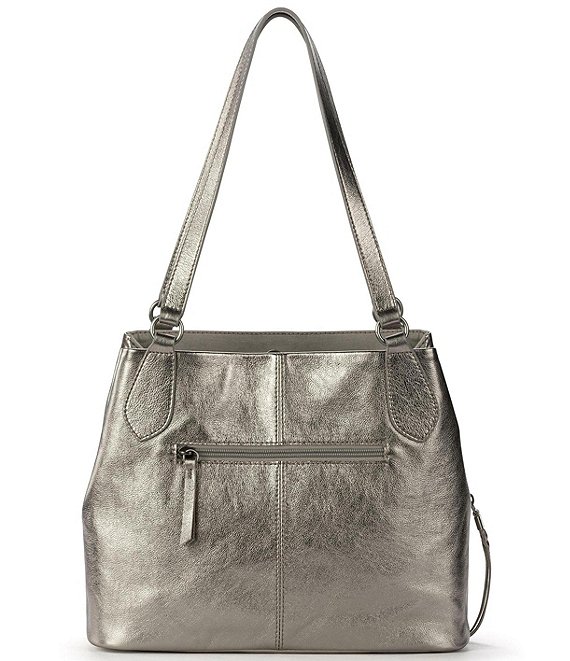 The Sak Melrose Metallic Leather Satchel Bag | Dillard's