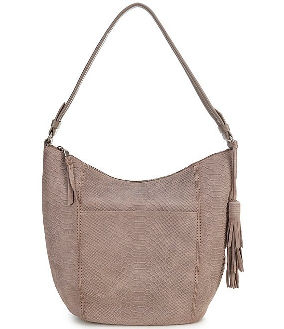 The Sak Sequoia Croco Suede Hobo Bag