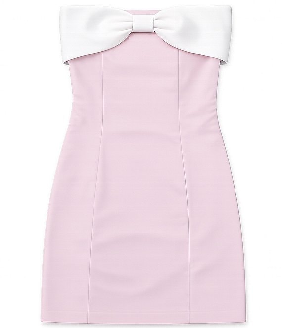 Theme NYC Girls James Strapless Bow-Accented Dress