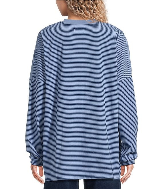 Things Between Knit Striped Long Sleeve T-Shirt | Dillard's