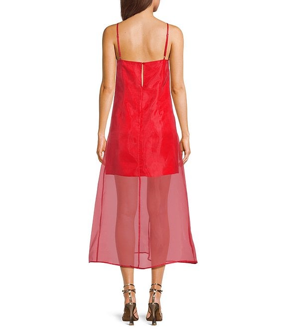 midi shift dress for women Quincy in Leaf Wave A-Line Sleeveless A New Day makes an easy addition to your wardrobe Max&Co. | Woman - 2-in-1