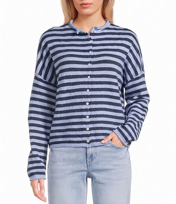 Things Between Piper Striped Button-Front Cardigan