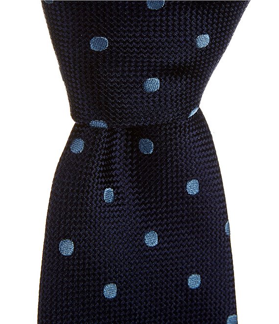 Thomas Pink Contrast Polka Dot 3.25#double; Silk Tie
