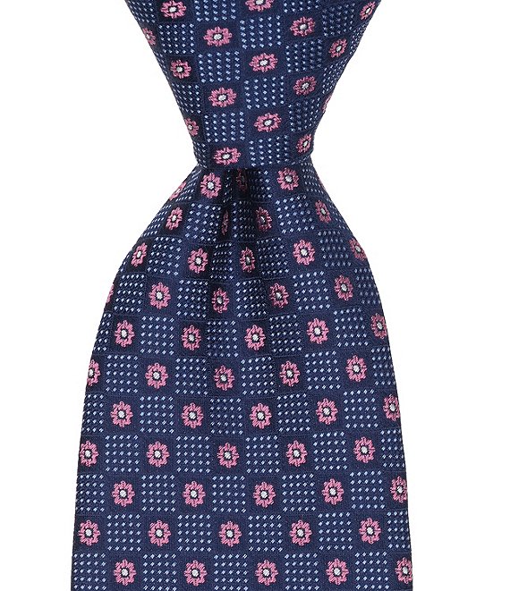 Thomas Pink Wilmot Traditional Neat Print Silk Tie