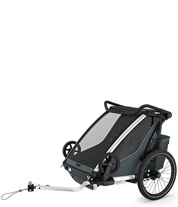 Thule Chariot Cross 2 Double Multi Sport Bike Trailer, Dark Slate - Image 1
