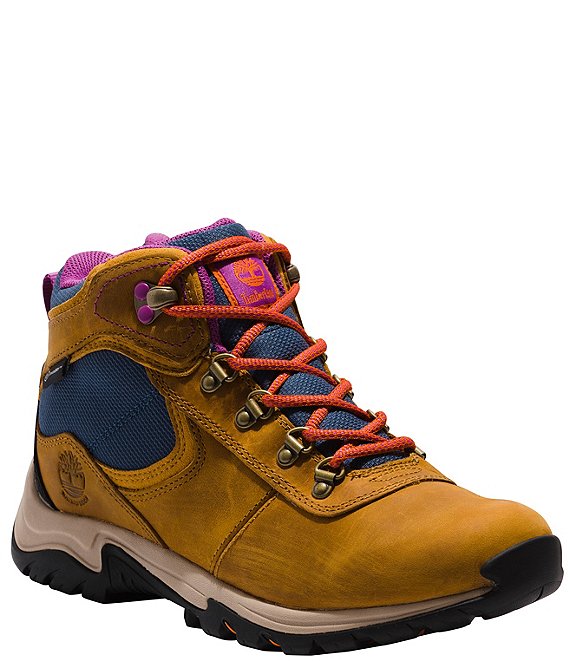 Color:Wheat - Image 1 - Mt. Maddsen Mid Waterproof Leather Hiking Boots