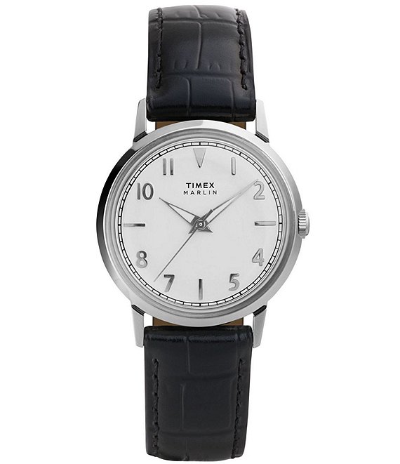Timex Unisex Marlin Quartz Analog Leather Strap Watch
