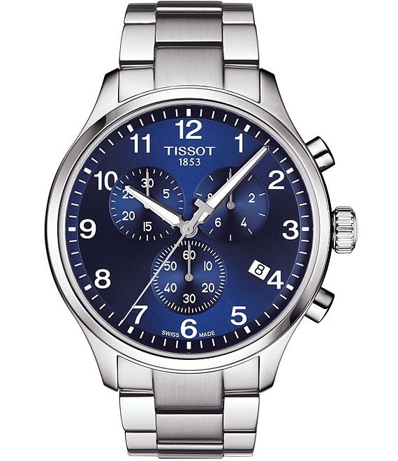 Tissot Chrono XL Classic Stainless Steel Bracelet Watch Dillard s