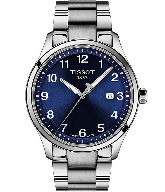 Tissot Gent XL Classic Stainless Steel Strap Blue Dial Watch