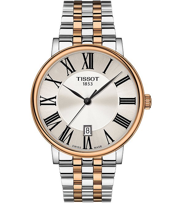 Tissot Men s Carson Premium Two Tone Bracelet Watch Dillard s