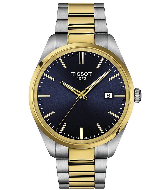 Tissot Men s Classic Collection Pr 100 Two Tone Stainless Steel