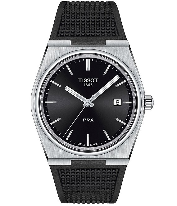 極美品　 TISSOT PRX ブラックダイヤル　クォーツ TISSOT PRX 40MM STAINLESS STEEL BLACK DIAL MEN'S WATCH T137.410.11