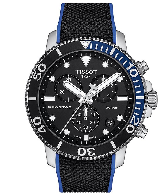 Tissot Men's Seastar 1000 Quartz Chronograph Grey Strap Tissot Men's Seastar 1000 Quartz Chronograph Grey Strap