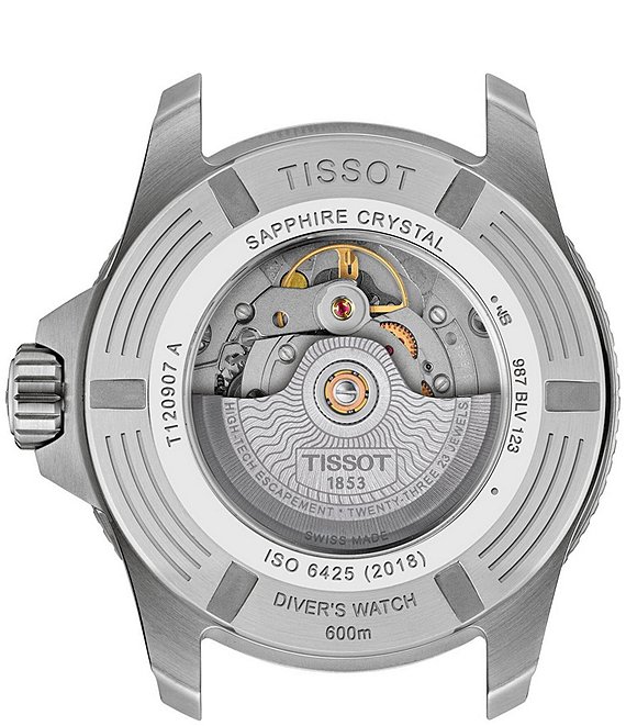 TISSOT SEASTAR AUTOMATIC 腕時計 稼働中 Tissot Men's Seastar GTS Automatic Stainless Steel Bracelet Watch