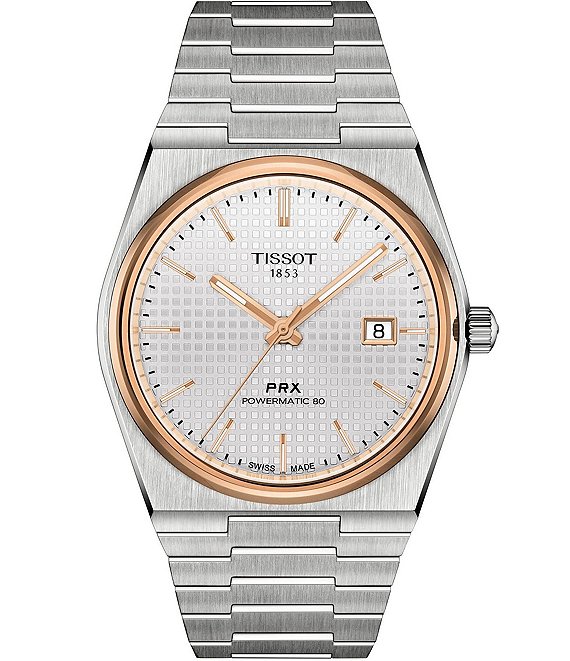 Tissot Prx Automatic Tonneau Stainless Steel Bracelet Watch | Dillard's