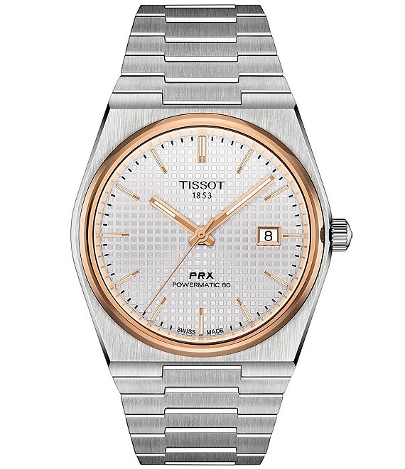 Tissot Men's Prx Automatic Stainless Steel Tonneau Bracelet Watch