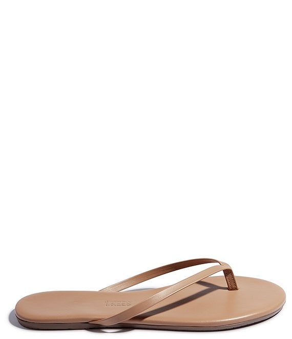 TKEES Lilly Nudes Matte Leather Flip Flops | Dillard's